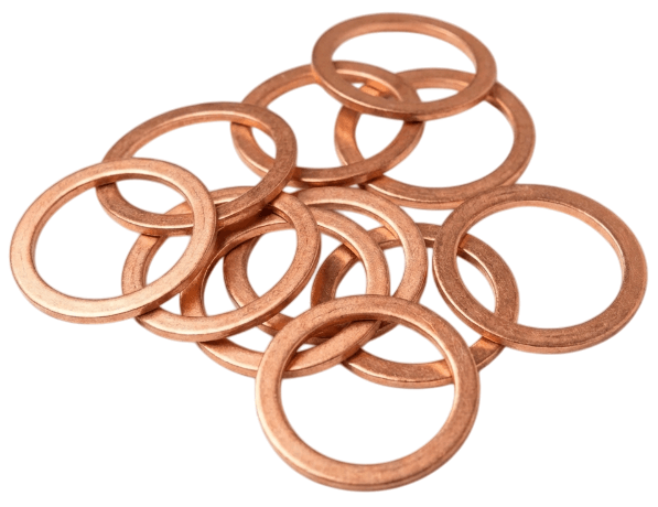 Кольцо медное для уплотнения М1 18х24х1,5 мм ГОСТ 23358-87 фото