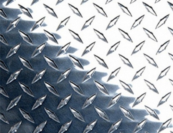 Лист нержавеющий рифленый г/к даймонд AISI 304 5 мм фото