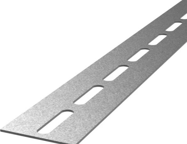 Полоса стальная горячеоцинкованная перфорированная 2,5х50 мм фото